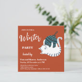 Winter Party Christmas Toy Cat 招待状 (スタンド正面)