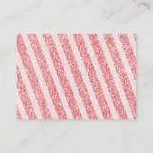 Winter Pastel Pink Snowflake Sleigh Books for Baby エンクロージャーカード (裏面)