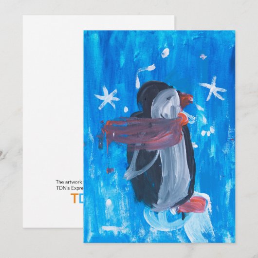 Winter Penguin  シーズンカード (正面/裏面)