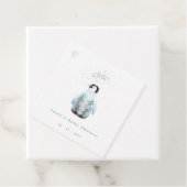 Winter Penguin Baby Shower フェイバータグ (インサイチュ)