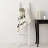 Winter Penguin “Best Mom Ever” Design シェルパブランケット (インサイチュ)