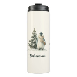 Winter Penguin “Best Mom Ever” Design タンブラー
