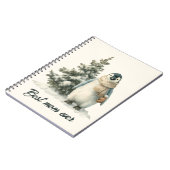 Winter Penguin “Best Mom Ever” Design ノートブック (左側)