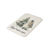 Winter Penguin “Best Mom Ever” Design バスマット (アングル)