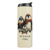 Winter Penguin Family Personalized Design タンブラー (回転左)
