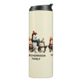 Winter Penguin Family with Snowman タンブラー (回転左)
