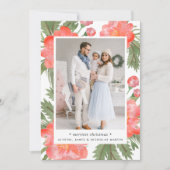 Winter Peony | Holiday Photo Card シーズンカード (正面)