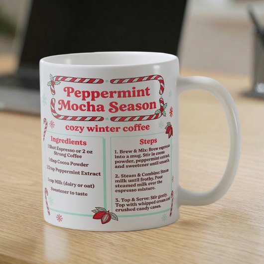 Winter Peppermint Mocha Recipe コーヒーマグカップ
