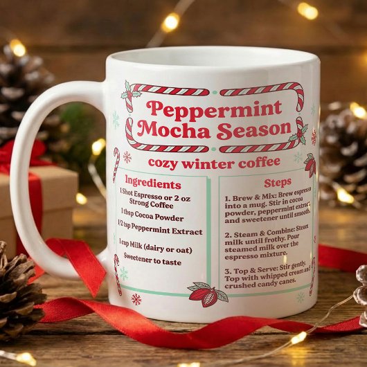  Winter Peppermint Mocha Recipe コーヒーマグカップ
