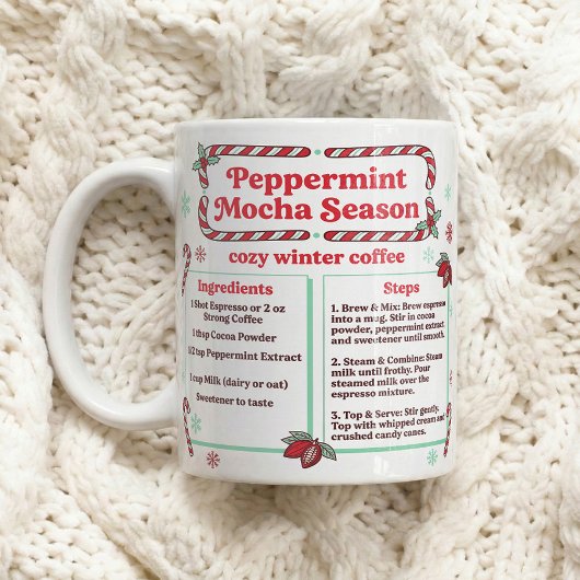  Winter Peppermint Mocha Recipe コーヒーマグカップ