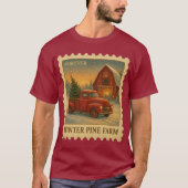 Winter Pine Farm – Forever Stamp Tシャツ (正面)