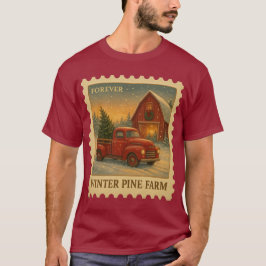 Winter Pine Farm – Forever Stamp Tシャツ