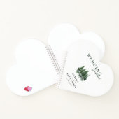 Winter Pine Forest Wedding Guestbook ノートブック (内部)