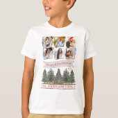Winter Pine Tree Family Photo Matching Christmas Tシャツ (正面)