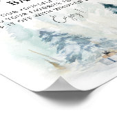 Winter pine trees How Cocoa Bar ポスター (角)