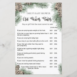 Winter Pinecone赤ちゃんシャワーゲームと回答