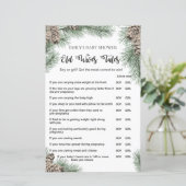 Winter Pinecone赤ちゃんシャワーゲームと回答 (スタンド正面)