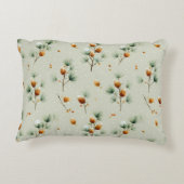 Winter Pinecones and Snowy Branches アクセントクッション (裏面)