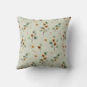 Winter Pinecones and Snowy Branches クッション (裏面)