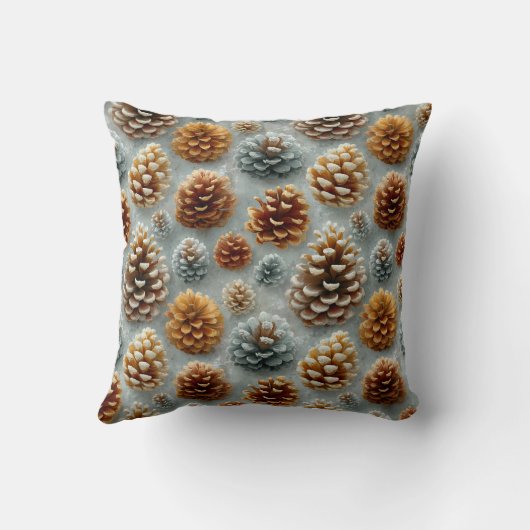 Winter Pinecones Harmony クッション (裏面)
