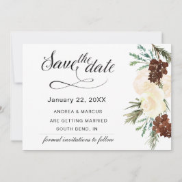 Winter Pinery Wedding Save the Date セーブザデート