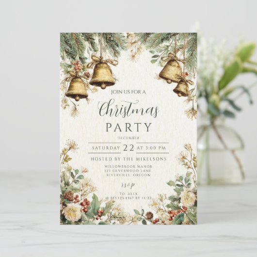 Winter Pines and Bells Christmas Gathering 招待状 (スタンド正面)