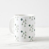 Winter Pines Gift Wrap コーヒーマグカップ (正面左)
