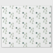 Winter Pines Gift Wrap ラッピングペーパー (フラット)