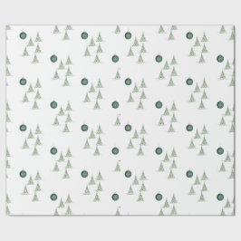 Winter Pines Gift Wrap ラッピングペーパー