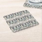 Winter Pines & Holiday Sentiments ペーパーコースター (アングル)