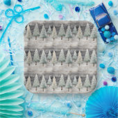 Winter Pines & Holiday Sentiments ペーパープレート (パーティー)