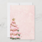 Winter Pink Baby It's Cold Outside Baby shower 招待状 (裏面)