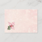 Winter Pink Baby Its Cold Outside Diaper Raffle エンクロージャーカード (裏面)