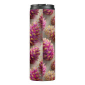 Winter Pink Pine Cones with Golden Accents タンブラー (裏面)
