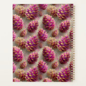 Winter Pink Pine Cones with Golden Accents プランナー手帳 (裏面)