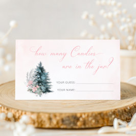 Winter Pink Silver How many Candies are in the jar エンクロージャーカード