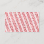 Winter Pink Snowflake Sleigh How Many Candies エンクロージャーカード (裏面)