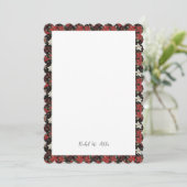 Winter Poinsettas & Botanicalsカードまたは招待状 招待状 (スタンド正面)