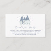 Winter Polar Bear Books For Baby Shower  エンクロージャーカード (正面)