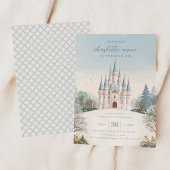 Winter Princess Vintage Fairytale Girl's Birthday  招待状