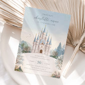 Winter Princess Vintage Fairytale Girl's Birthday  招待状