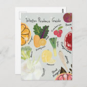 Winter Produce ポストカード (正面/裏面)