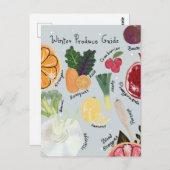 Winter Produce ポストカード (正面/裏面)