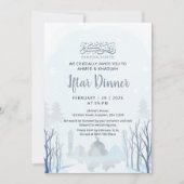 Winter Ramadan Iftar Dinner Invitation Mosque 招待状 (正面)