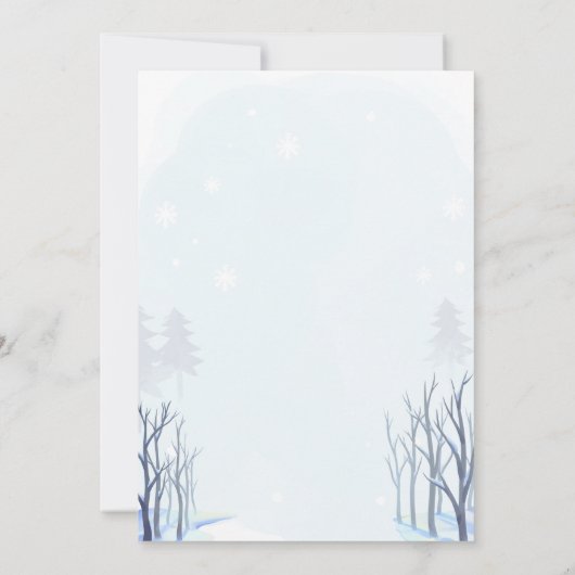 Winter Ramadan Iftar Dinner Invitation Mosque 招待状 (裏面)