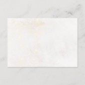 Winter Red Green Pinecone Wedding Reception Card エンクロージャーカード (裏面)