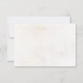 Winter Red Greenery Pinecone Wedding RSVP Card (裏面)