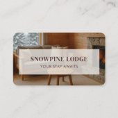 Winter Rental Property QR Code 名刺 (正面)