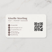 Winter Rental Property QR Code 名刺 (裏面)