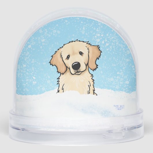 Winter Retriever Christmas Art (裏面)